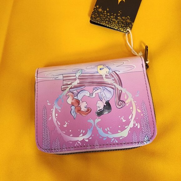 Loungefly Disney Princess Ariel & Eric Kiss The Girl the Little Mermaid Wallet - Picture 9 of 12